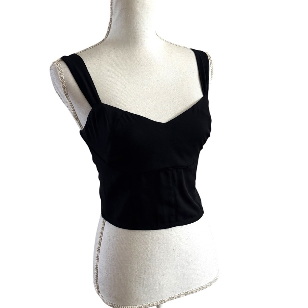 Abercrombie & Fitch Black Crop Top